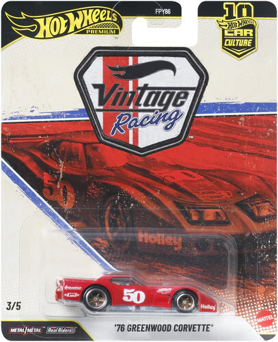 Hot Wheels Premium: Vintage Racing '76 Greenwood Corvette