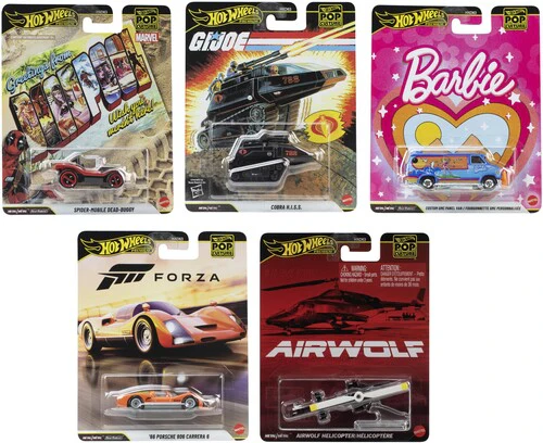 Hot Wheels 1:64 Premium Pop Culture 10-Piece Q Assortment