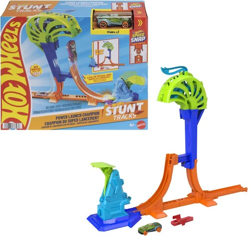 Hot Wheels Stunt Tracks Power Launch Champion