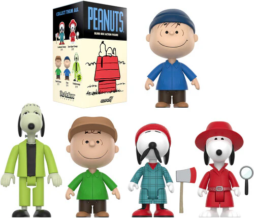 Super7 - Peanuts - Reaction Blind Box Wv4 - Snoopy 12pc Flat