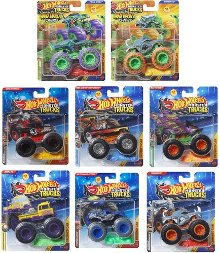 Hot Wheels Monster Trucks 1:64 8-Piece G Assortment